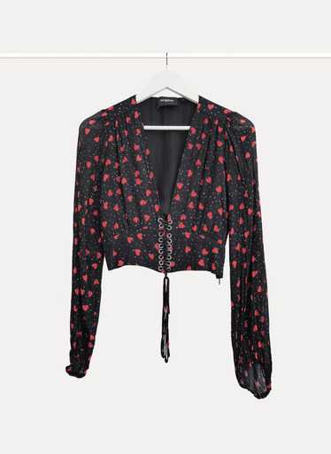 THE KOOPLES Heart print blouse S/36 - image 1