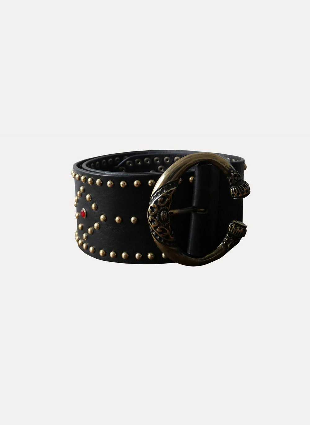 THE KOOPLES Wide belt with multicolored rhineston… - image 1