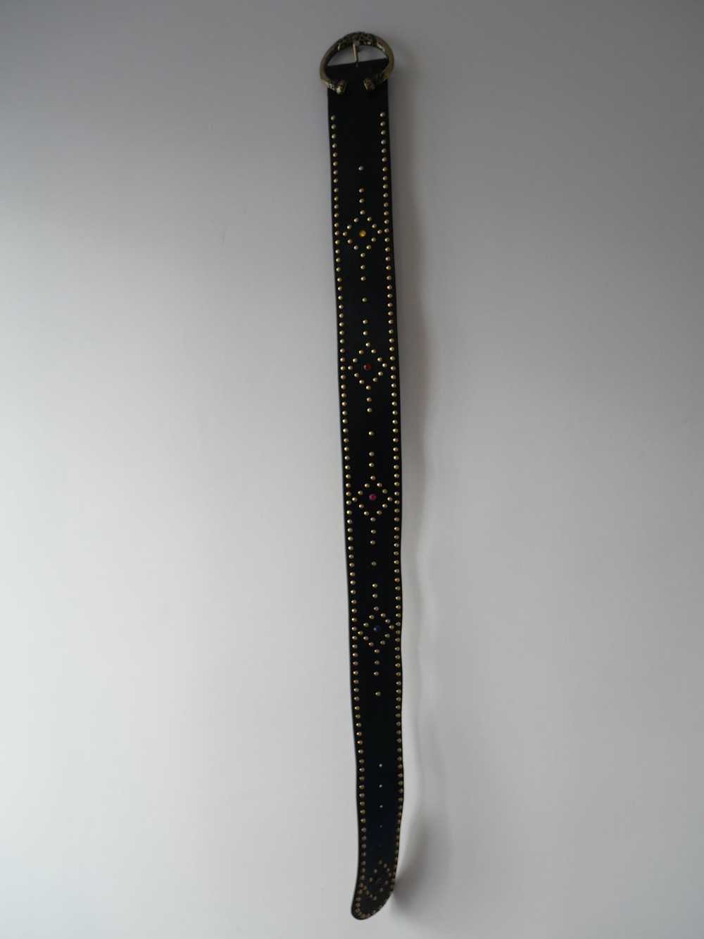 THE KOOPLES Wide belt with multicolored rhineston… - image 3