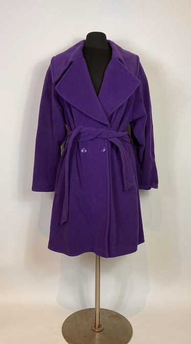 1980s - 1990s Louis Feraud Purple Wool Coat