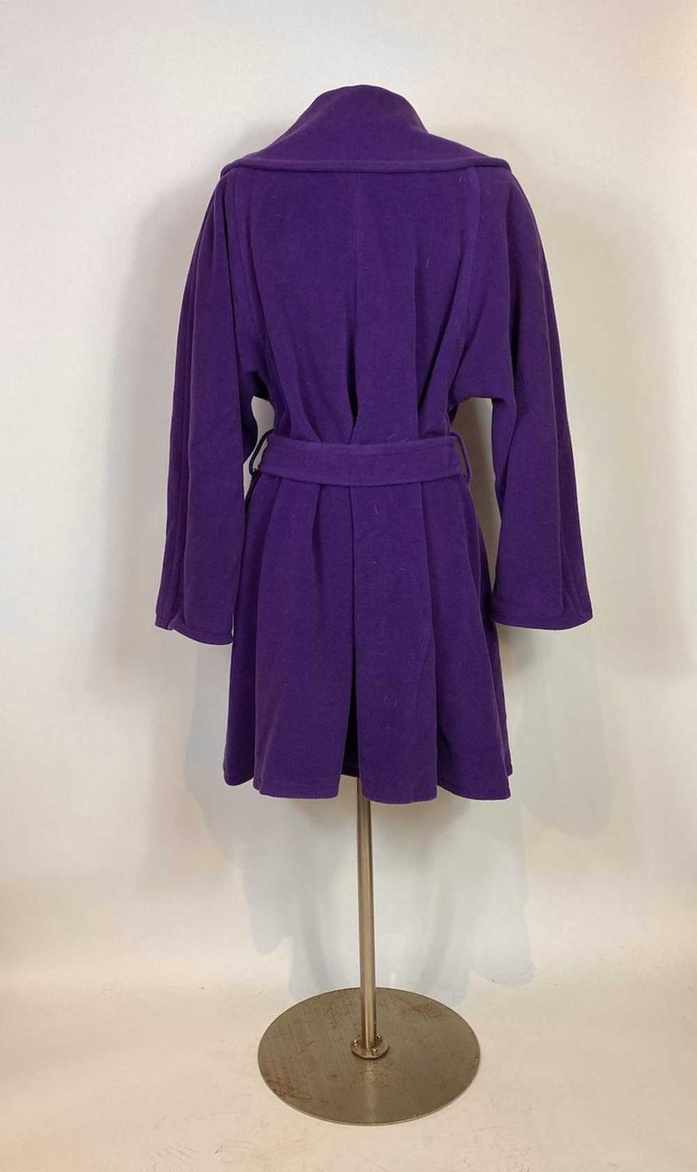 1980s - 1990s Louis Feraud Purple Wool Coat - image 5