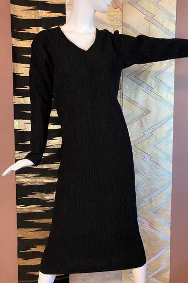 ISSEY MIYAKE PLANTATION PLISSE WOOL DRESS - image 1