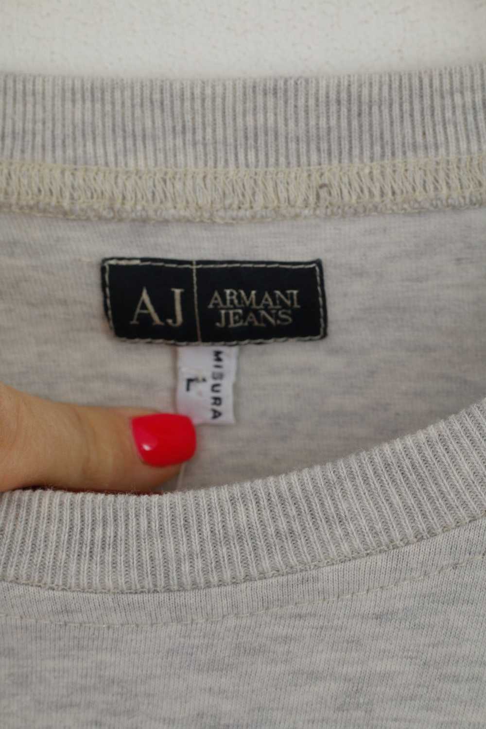 Armani Armani Jeans Men L (S) Shirt Grey Graphic … - image 4