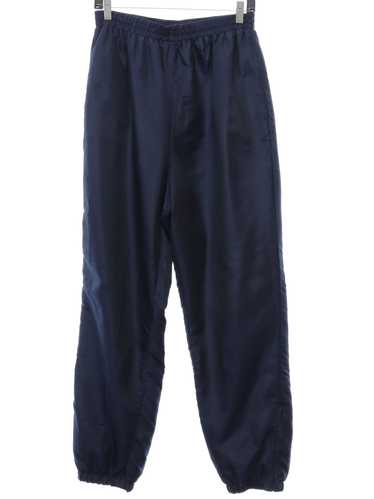 1990's Womens Dark Blue Nylon Blend Track Pants