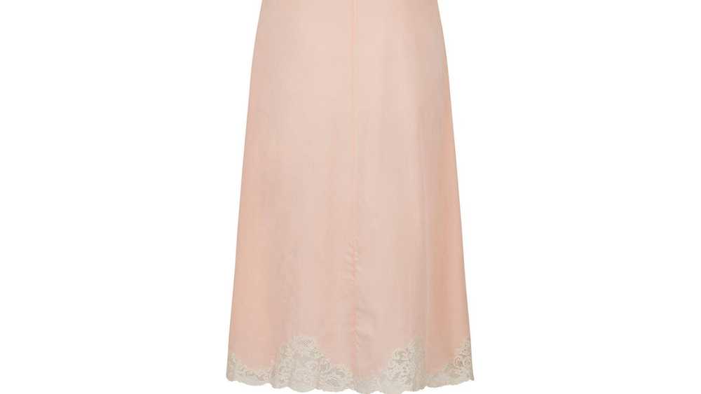 1930s Peach Silk and Lace Insert Slip Dress - image 6