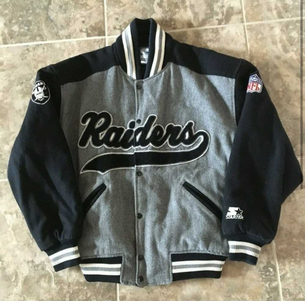 raiders jacket 90s