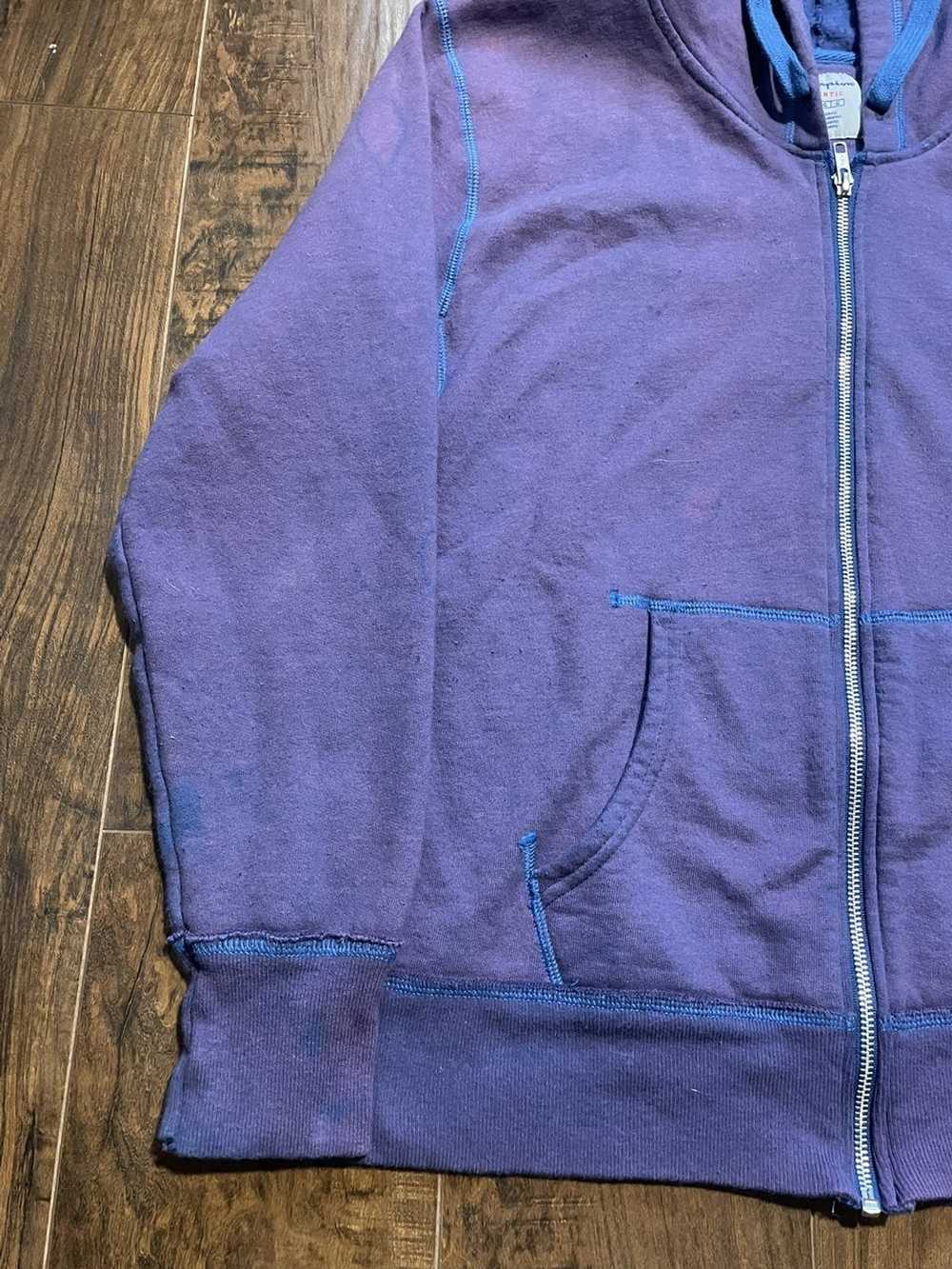 Champion Champion Purple Dye Wash Zip Up Fleece J… - image 3