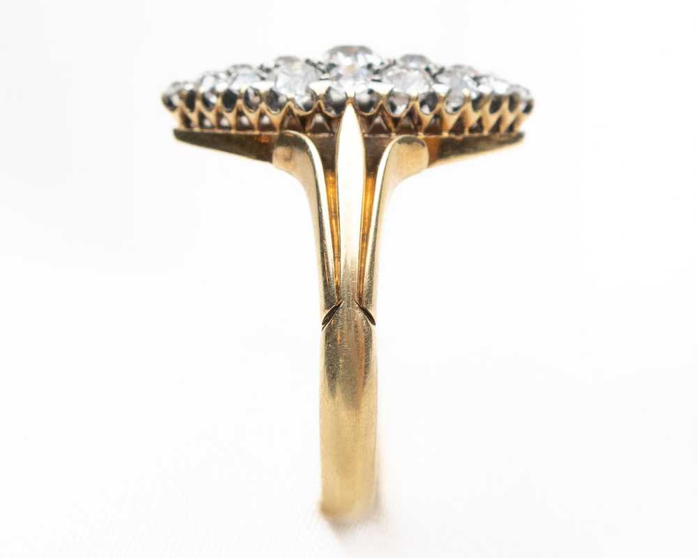 Victorian Diamond Navette Ring - image 3