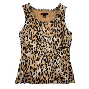 St. John Couture St. John Silk Leopard Print Sleev