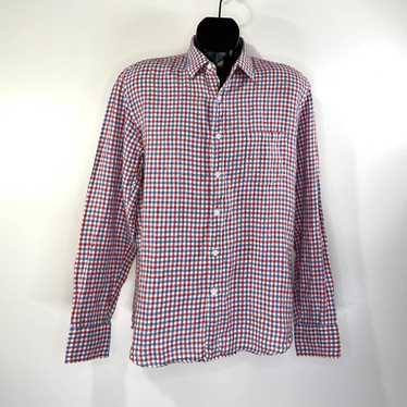 J.Crew J. Crew Irish Linen Check Button Down Shirt - image 1