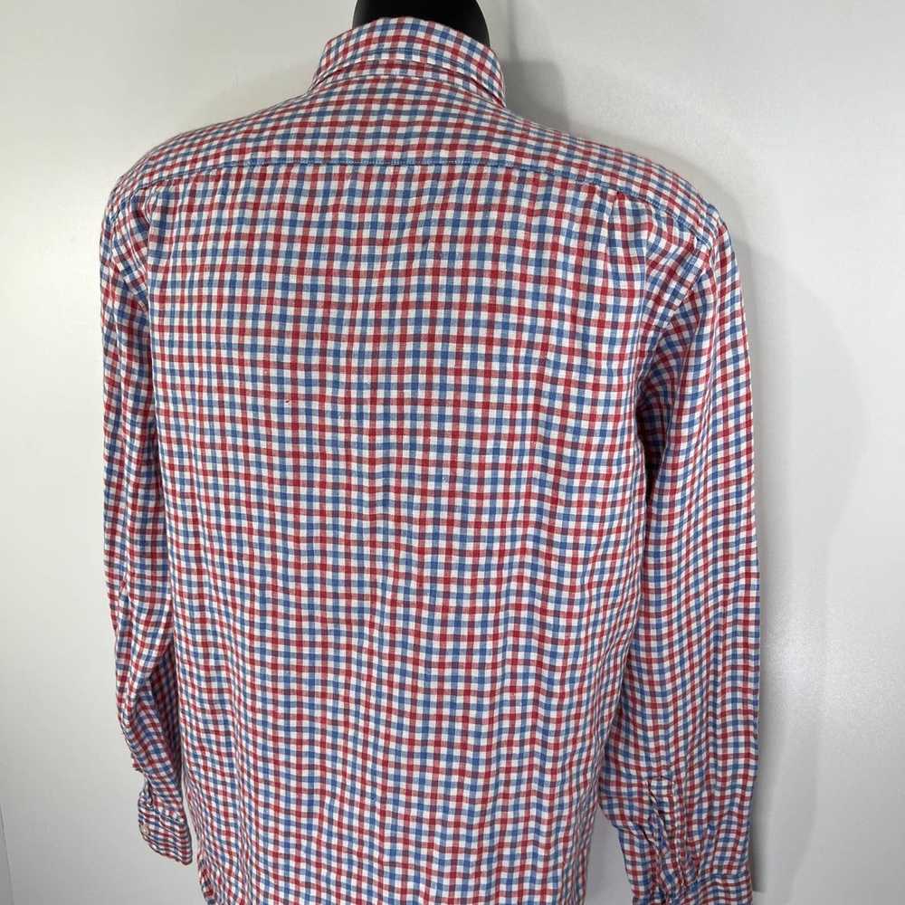 J.Crew J. Crew Irish Linen Check Button Down Shirt - image 4