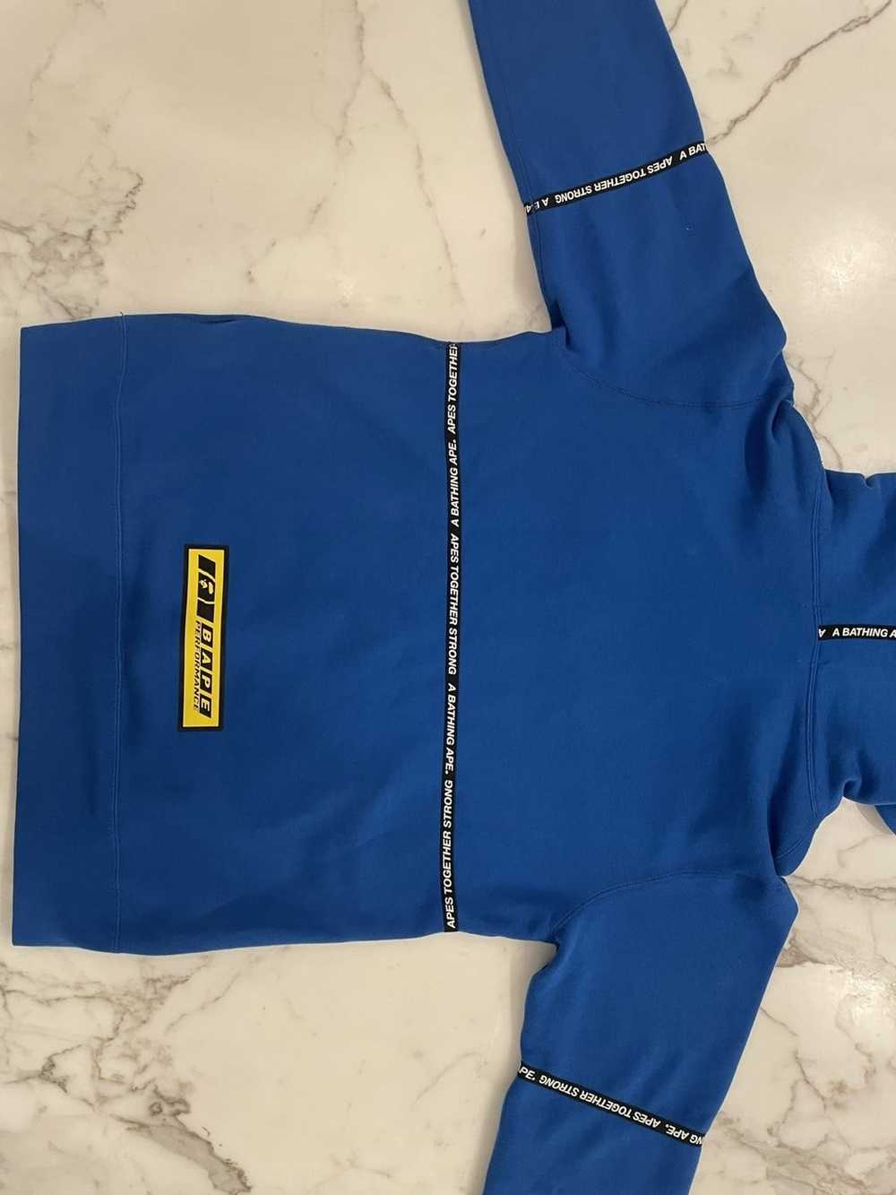 Bape Bape Blue Logo Tape Hoodie - image 2