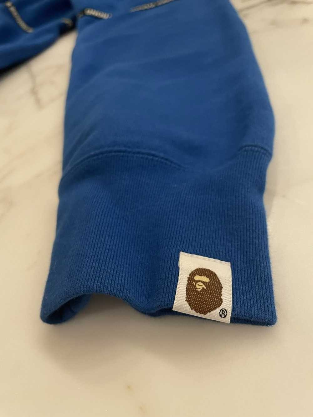 Bape Bape Blue Logo Tape Hoodie - image 4