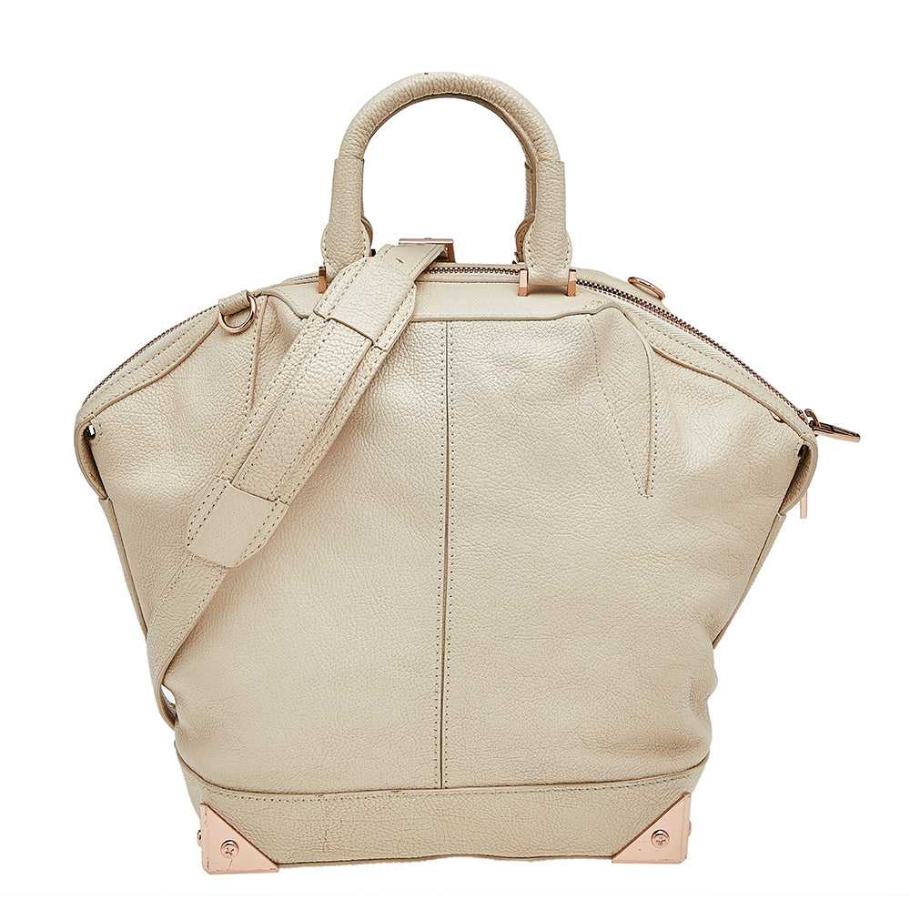 Alexander Wang Cream Leather Emile Satchel, Cream - image 1