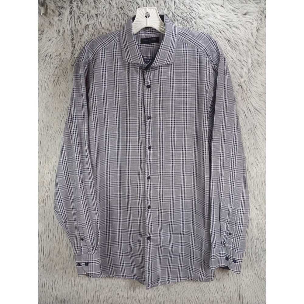 Andrew Fezza Andrew Fezza Dress Shirt Mens XL Pur… - image 1