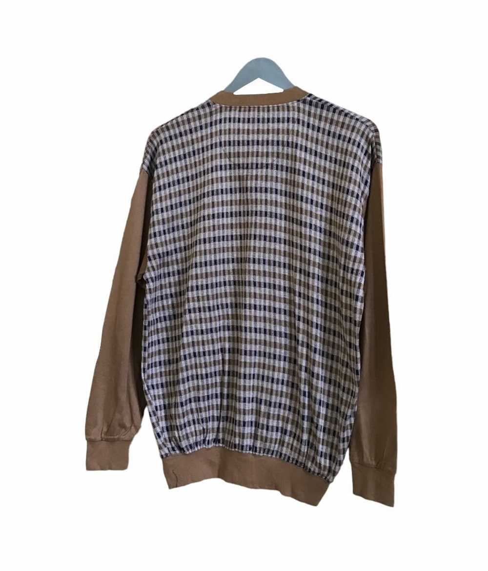 Aquascutum × Luxury Aquascutum Plaid Design Sweat… - image 10