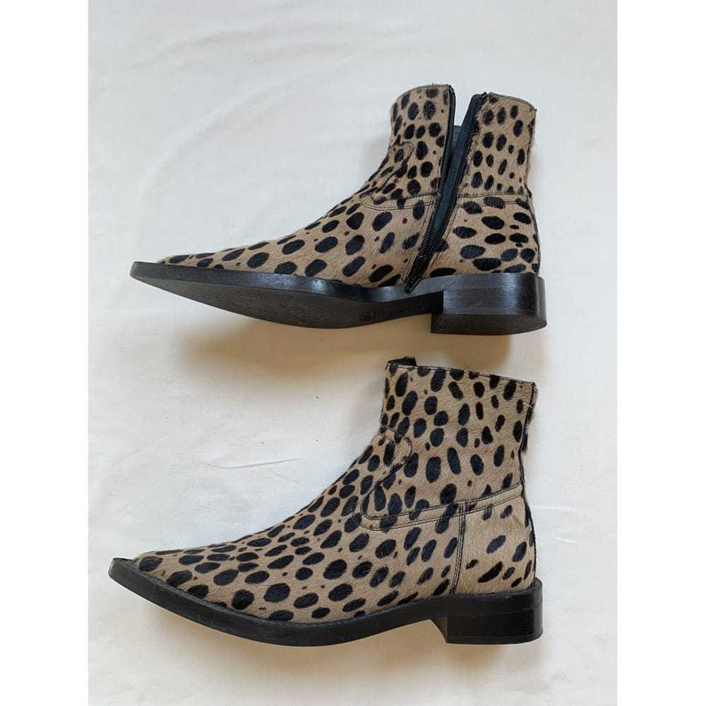 MM6 Leather ankle boots - image 4