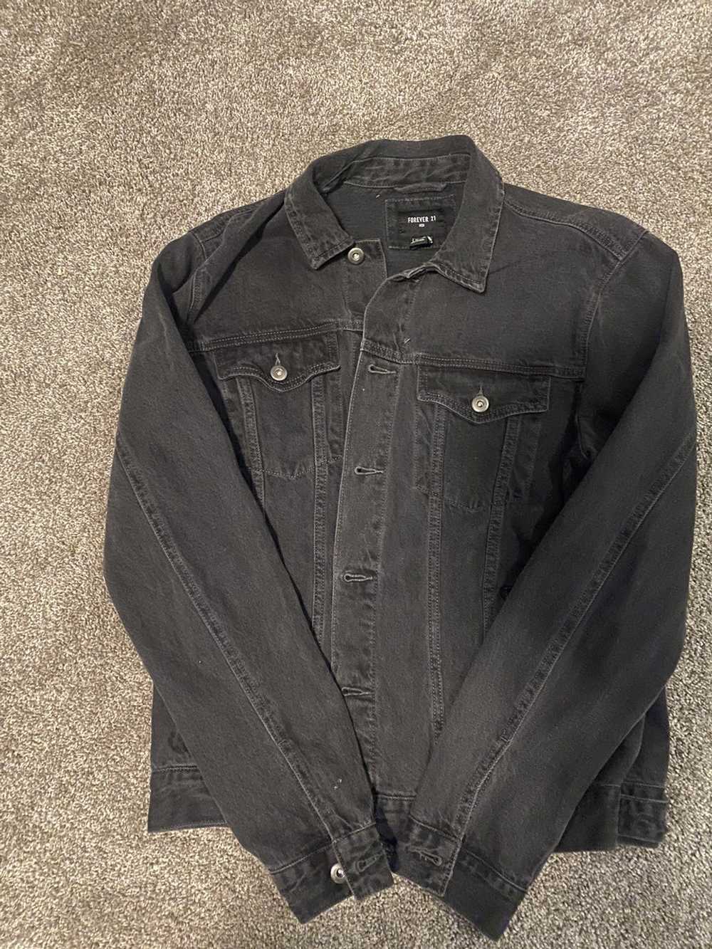 Denim Jacket × Streetwear × Vintage Black denim j… - image 1