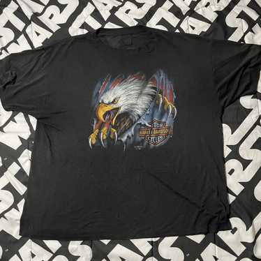 HARLEY DAVIDSON Motor Clothes T-Shirt 3D Emblem Vintage 1990 USA Moto Biker  Unisexe - Gabba Vintage