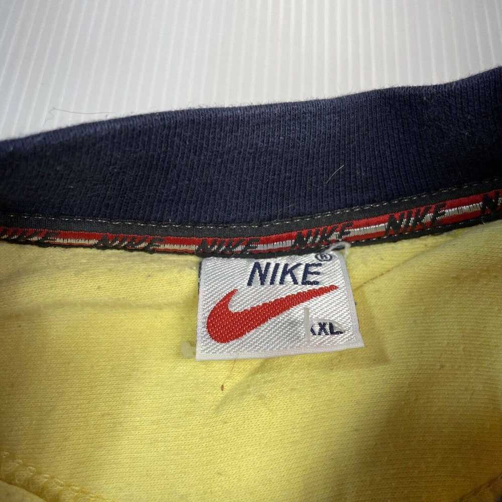 Nike vintage nike spellout crewneck yellow pintre… - image 3