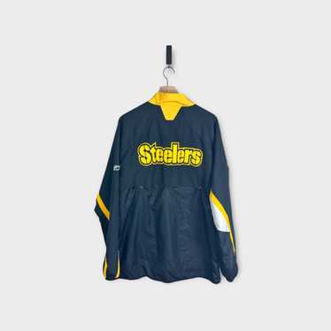 Pittsburgh Steelers Yellow Pull Over Jacket Men’s L Team Apparel Large  Pullover