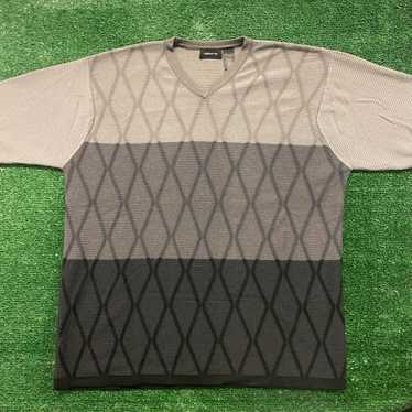 Claiborne × Streetwear × Vintage Gradient Argyle … - image 1