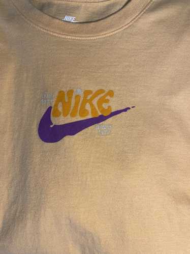 Nike Nike orange/peach center swoosh t shirt - image 1