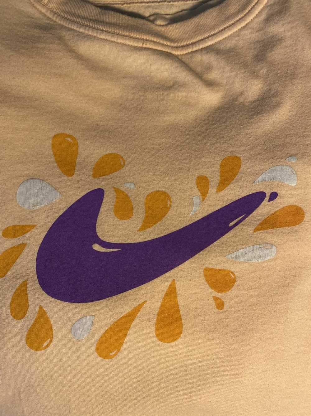 Nike Nike orange/peach center swoosh t shirt - image 4