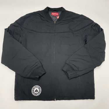 Supreme thrasher poplin hot sale crew jacket black