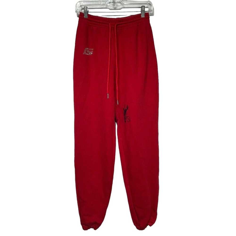 I Am Gia I.AM.GIA Red High Rise Jogger Sweatpants Wom… - Gem