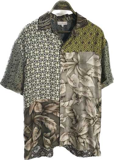 Pierre Louis Mascia Silk Patchwork Shortsleeve Shi