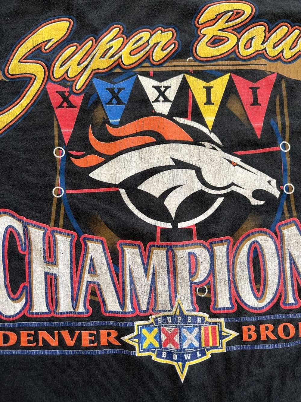 Vintage Vintage Denver Broncos Super Bowl T-Shirt - image 4