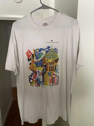 Hanes × Vintage Vintage la public library tee