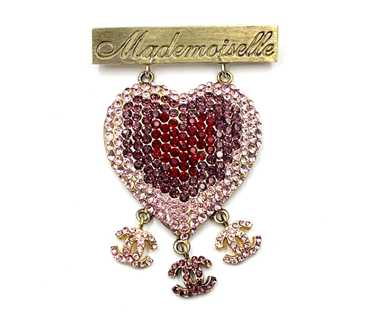 Chanel heart brooch - Gem