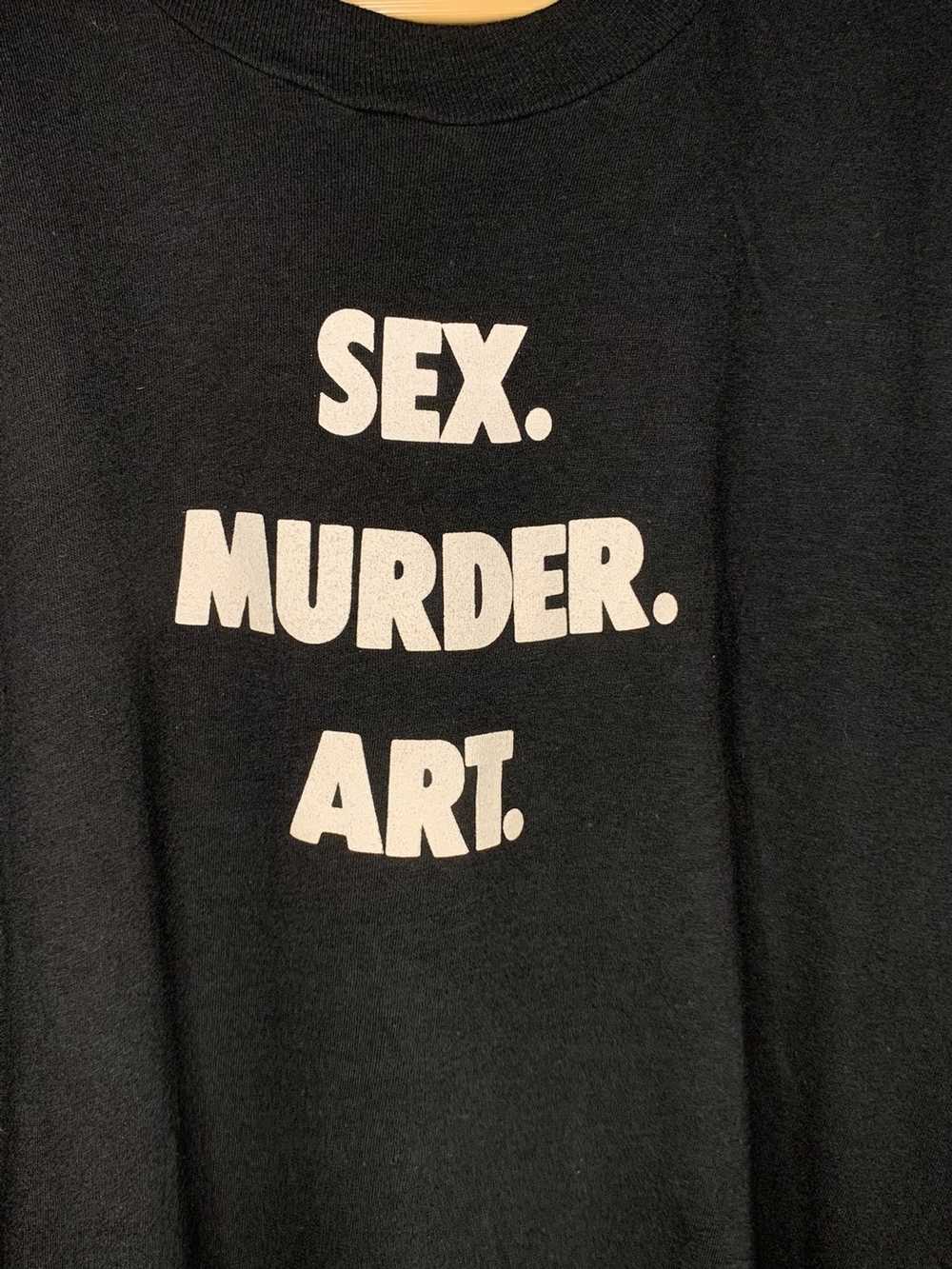 Band Tees × Slayer × Vintage 1980s Sex.Murder.Art… - image 2