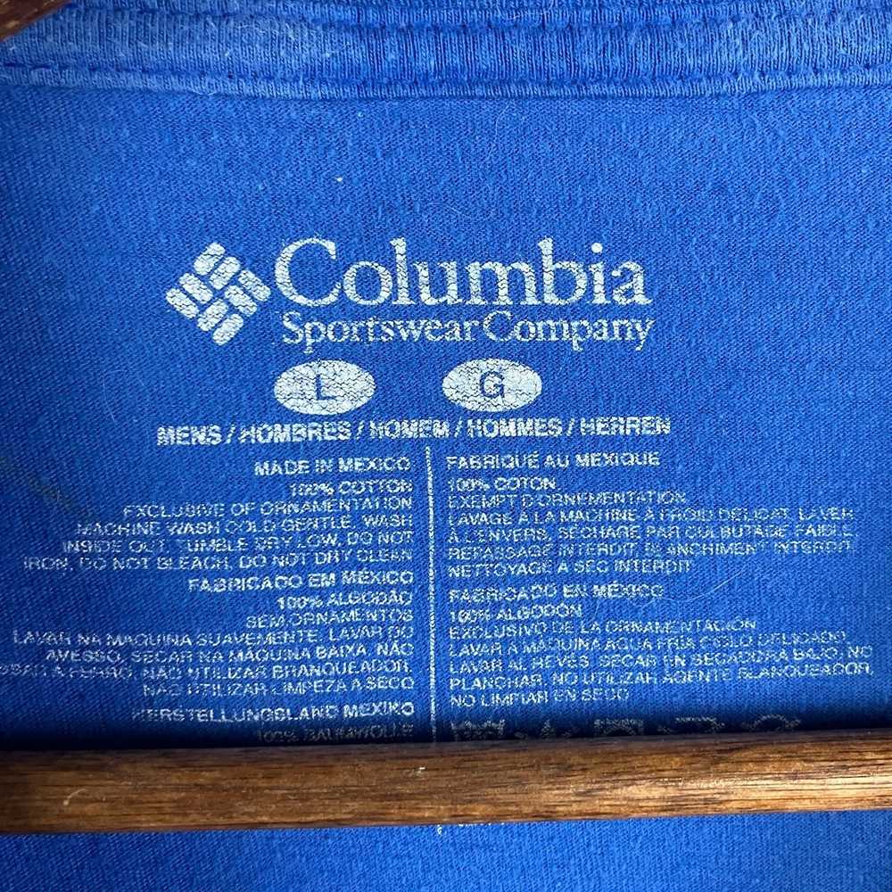 Columbia Columbia PFG Blue Fishing Boat Short Sle… - image 3