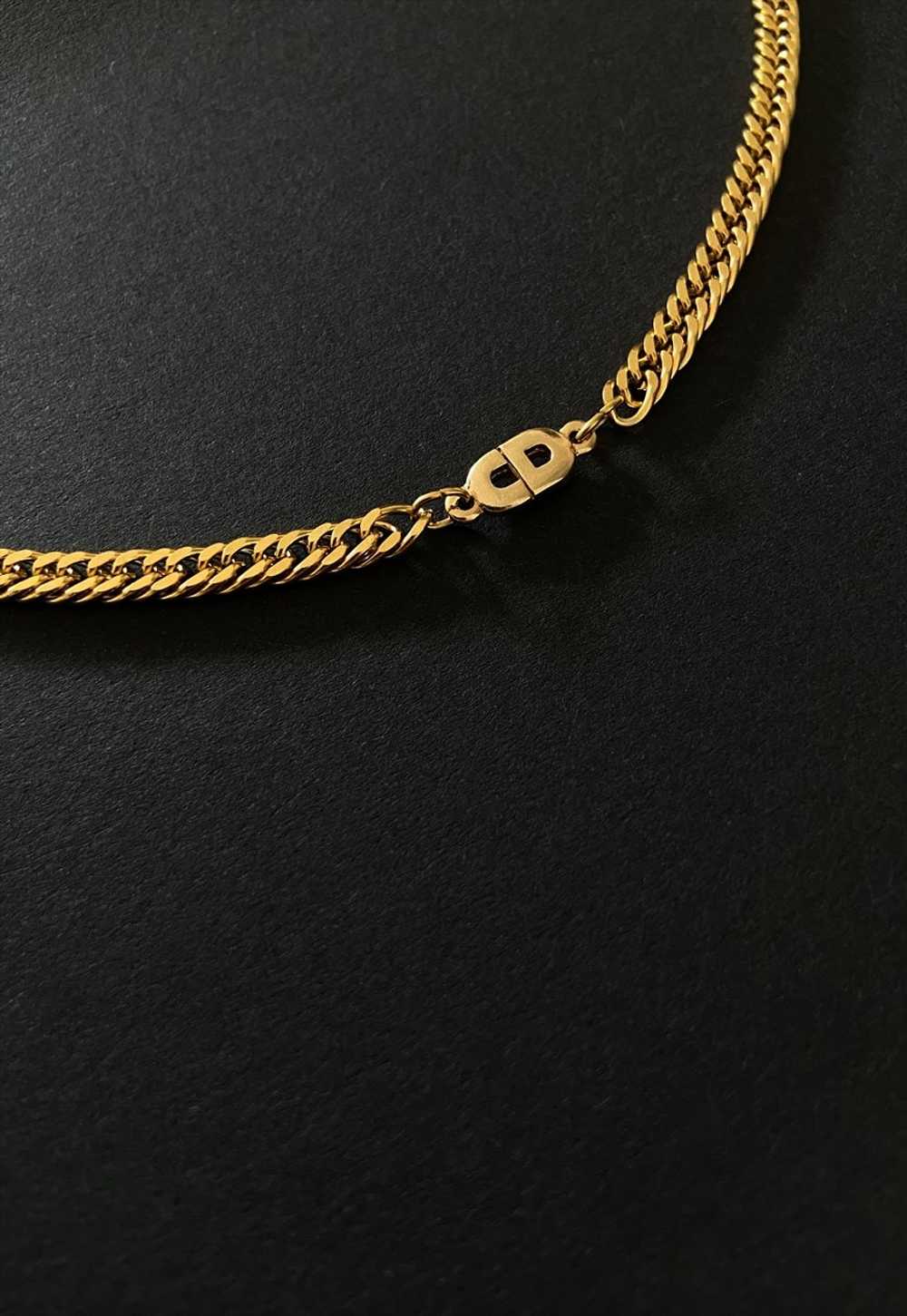 Authentic Dior CD Pendant - Upcylced Choker - image 2