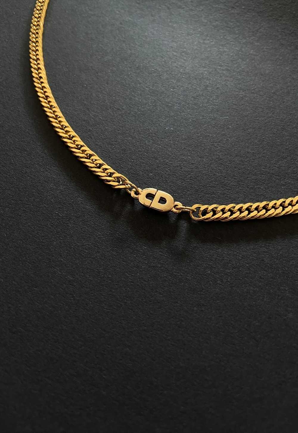 Authentic Dior CD Pendant - Upcylced Choker - image 4