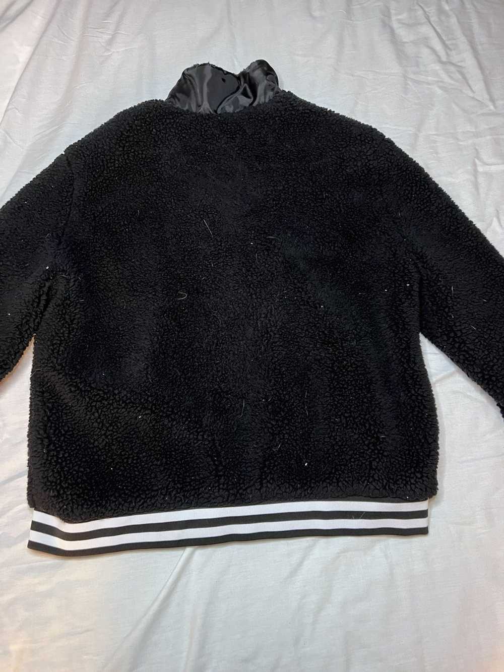 Forever 21 Fuzzy Black Zip Up Jacket - image 3