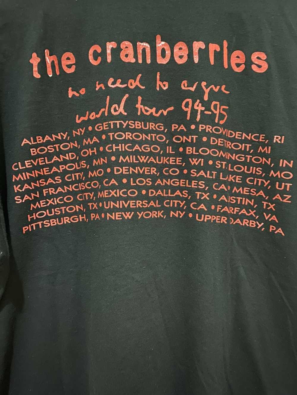 Band Tees × Vintage 1994 The Cranberries No Need … - image 4