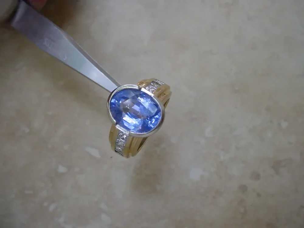 Outstanding 6.6 Carat Oval Madagascar Sapphire Ri… - image 3