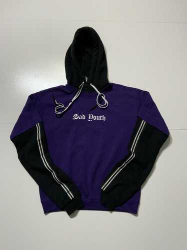 Streetwear Sad Youth Double Layer Purple Black Gru