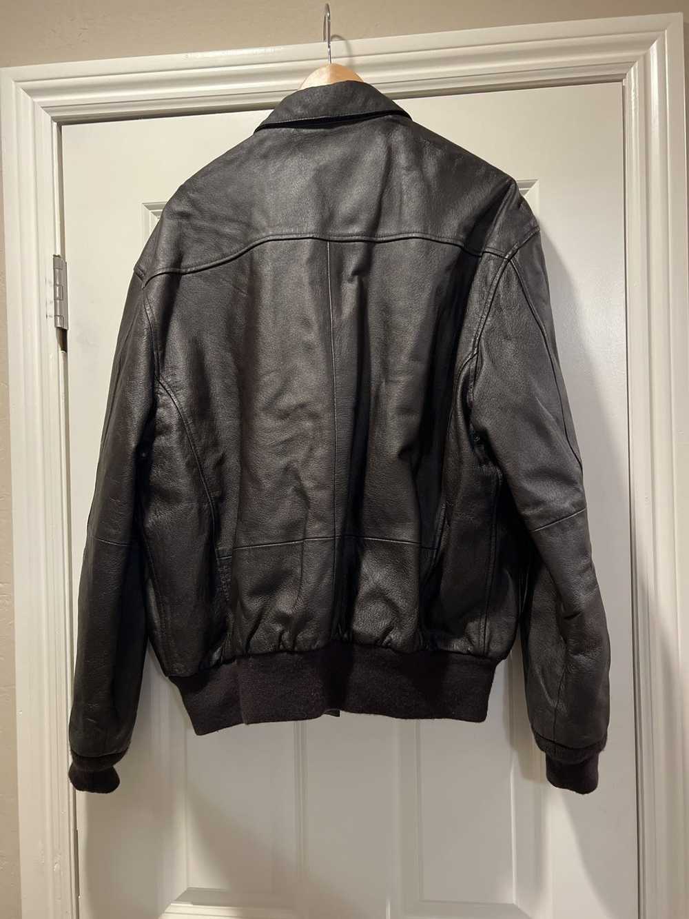 Leather Jacket × Military × Vintage VINTAGE AIR F… - image 3