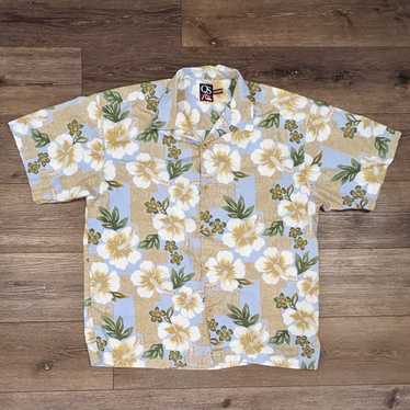Hawaiian Shirt × Quiksilver Quiksilver floral Hawa