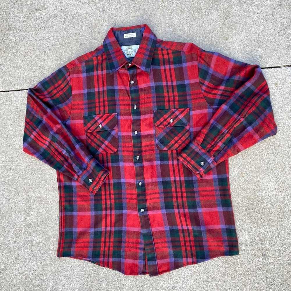 Northwest Territory × Vintage Vintage 70sPlaid Fl… - image 1