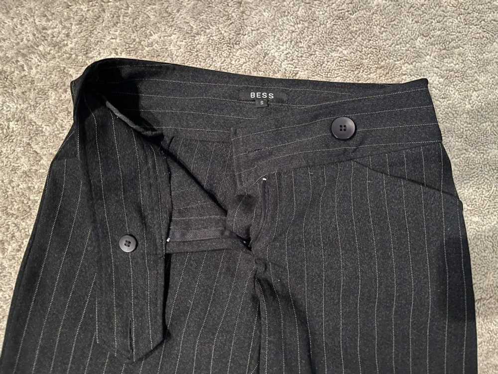 Streetwear × Vintage Bess Striped Black Formal Pa… - image 3