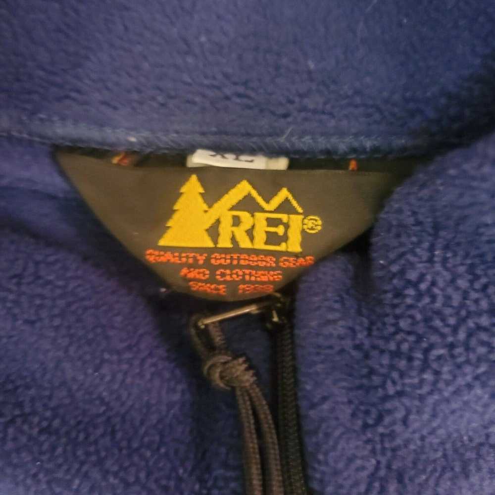 Rei REI Fleece Sweater Mens XL Blue Quarter Zip L… - image 3