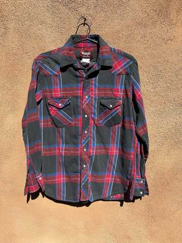 Wrangler Pearl Snap Flannel Shirt - image 1