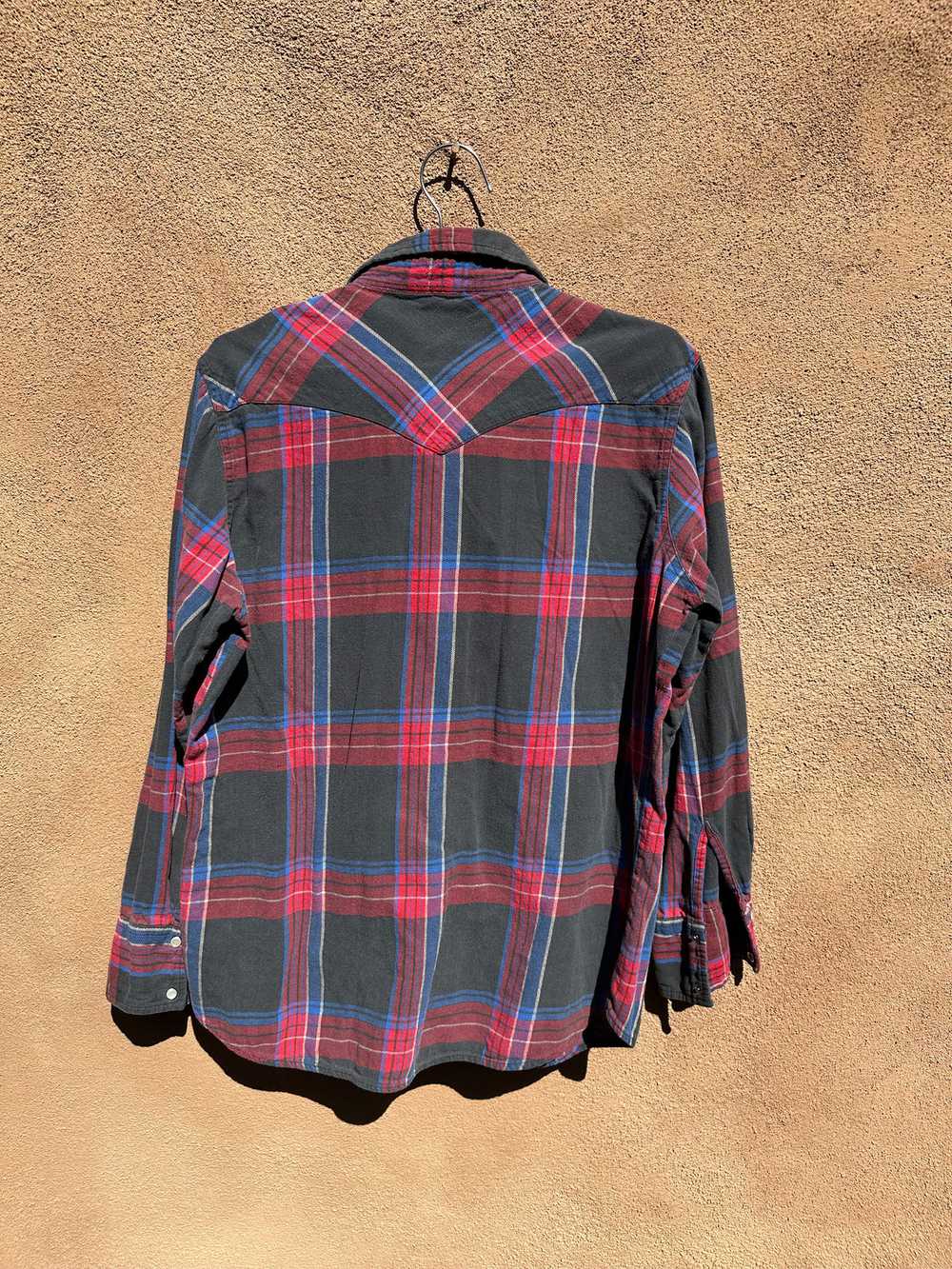 Wrangler Pearl Snap Flannel Shirt - image 2