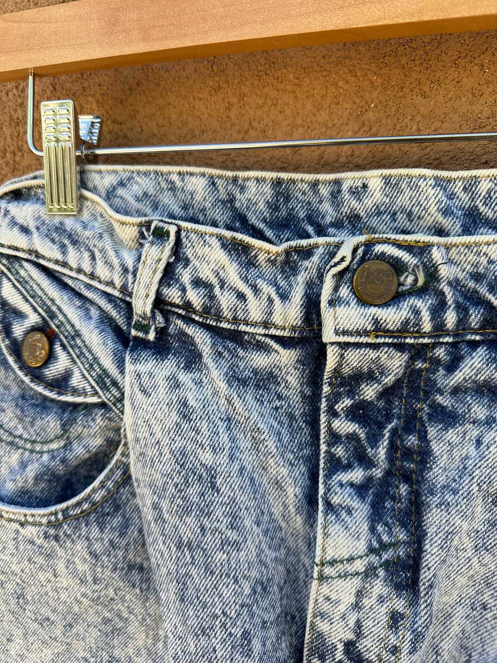 Acid Wash Lee Jeans, Size: 12 - image 2